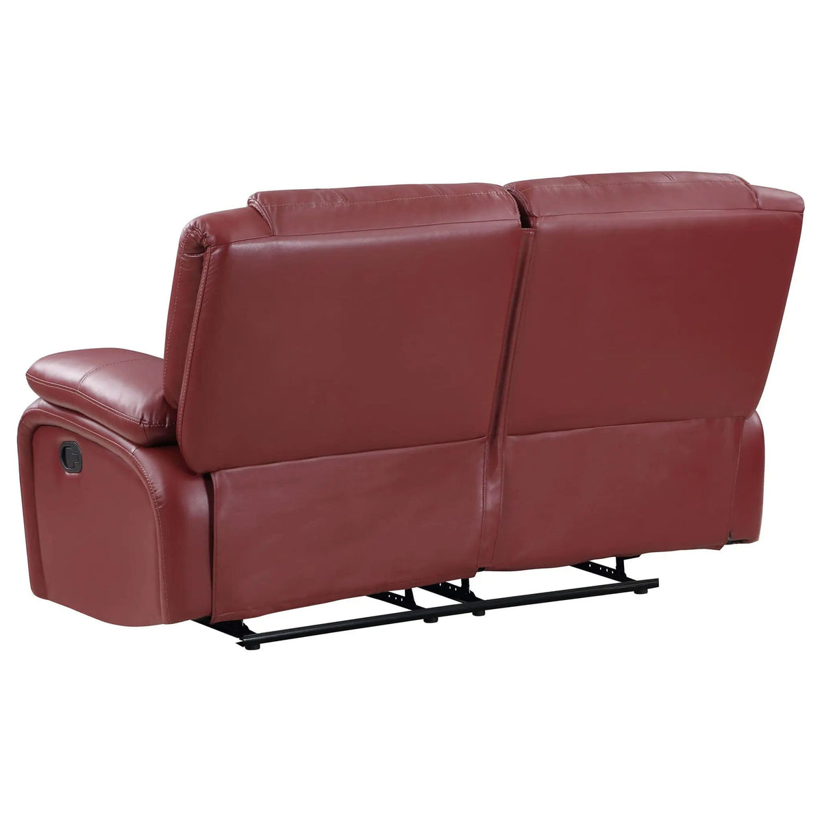 Camila Upholstered Motion Reclining Loveseat | 61.75 x 38.25 x 38 in | Metal & Plywood | Red