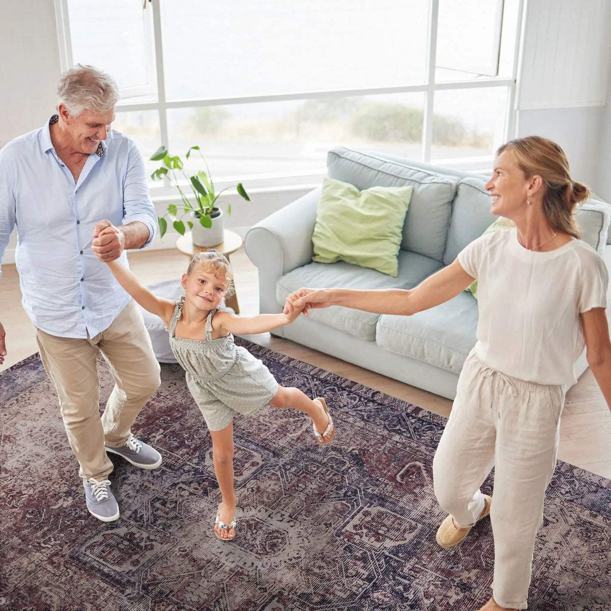 Maval Unique Washable Area Rug | 36 x 24 Inch | Machine Washable | Kid And Pet Friendly
