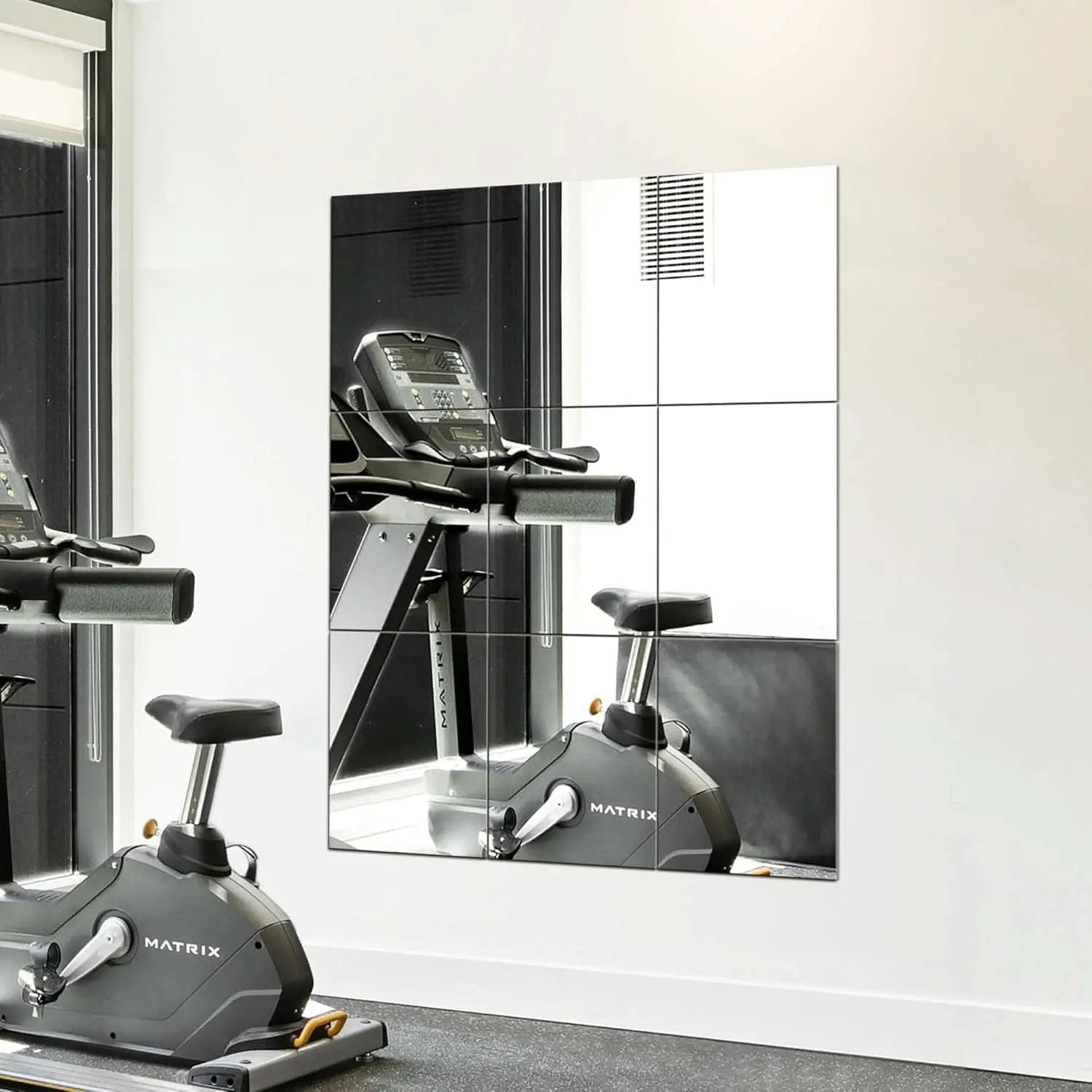 Frameless Full Length Mirror Tiles 16x12 Inch Wall Set from PriceLows™