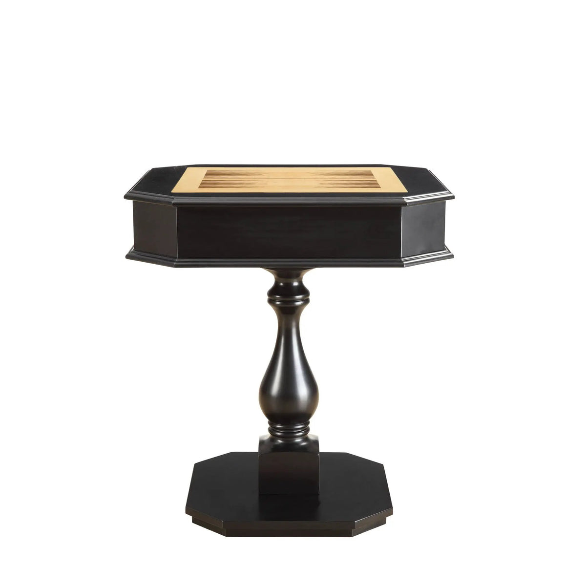 Bishop Chess Checker Game Table | Reversible 3-In-1 Game Tray | Two Drawers | Rich Finish