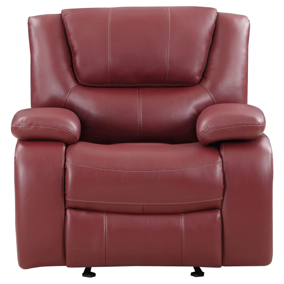 Elodie Glider Recliner Chair | Manual Reclining And Gliding | Tailored Channeling | Pillow Armrests