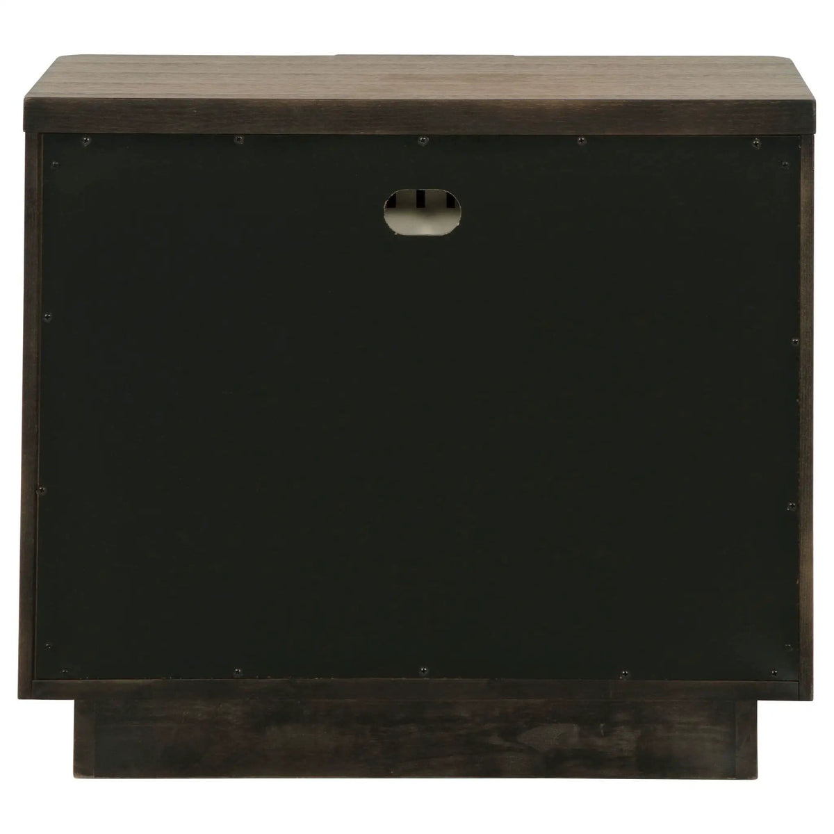 Terrace 2-drawer Nightstand Bedside Table Ash | 28.25 x 17 x 24 in | Wood | Brown