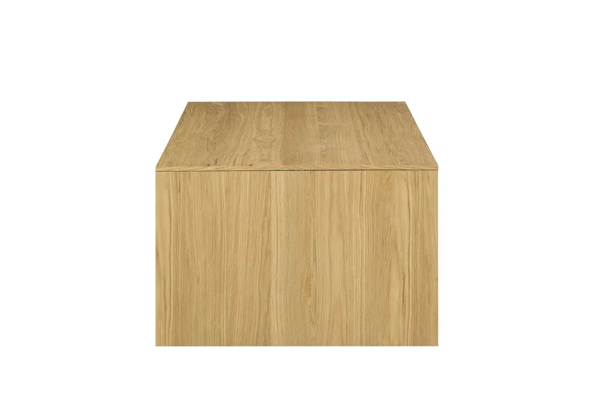 Harold Coffee Table | Wood Finish | Thickened Fixed Tabletop | Warm Classic Design