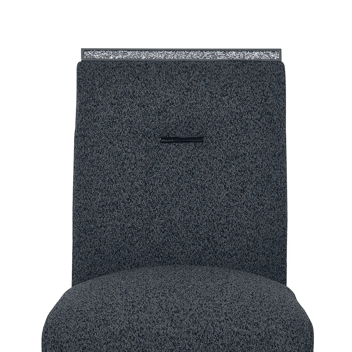 Ariya Bar Stools | Set Of 2 | Dark Gray Matte Finish | Padded Seat