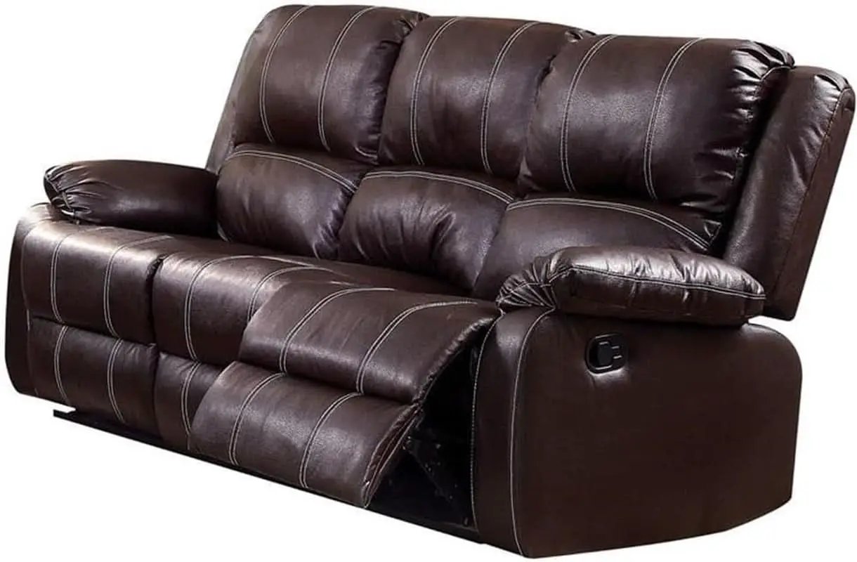 Brown Recliner Loveseat Modern Living Room Furniture from PriceLows™