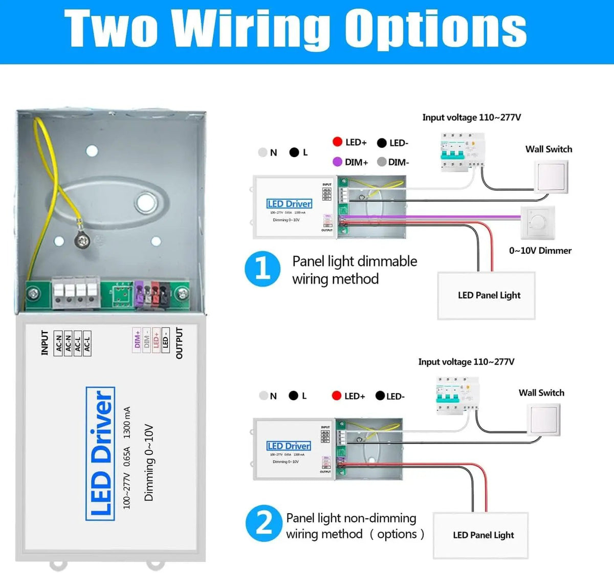 2x4 LED Flat Panel Light 4 Pack Dimmable 7800LM 5000K Ceiling Lighting Commercial Office Ready from PriceLows™