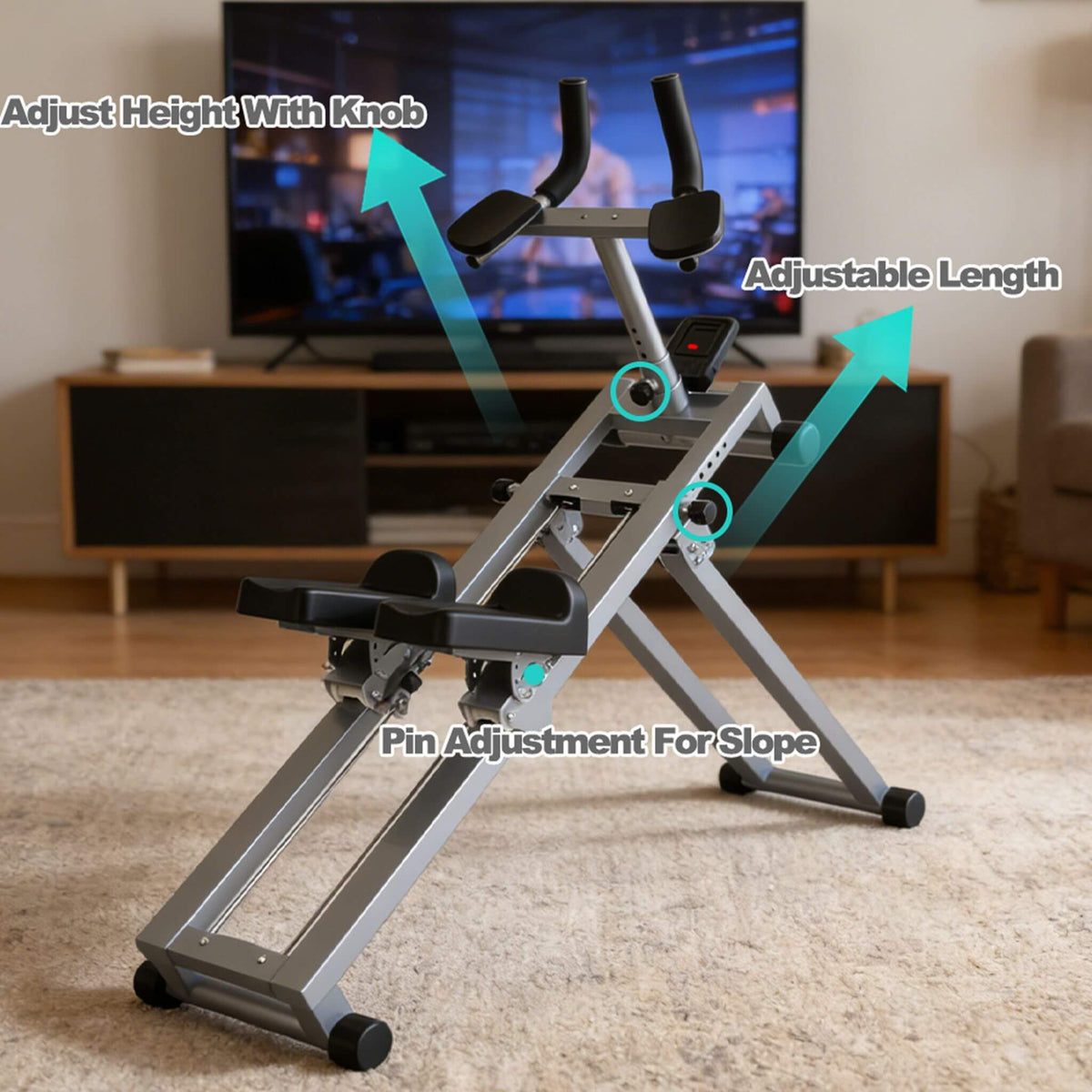3-In-1 Full-Body Spine Stretcher | Stepper And Waist Trainer | Foldable Design | LCD Display