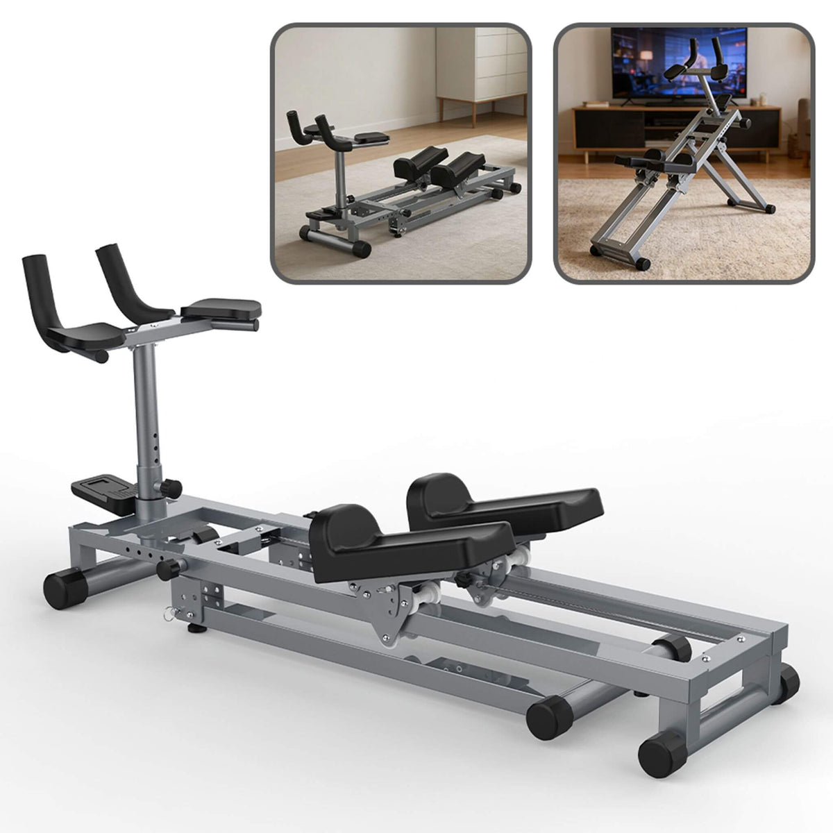 3-In-1 Full-Body Spine Stretcher | Stepper And Waist Trainer | Foldable Design | LCD Display