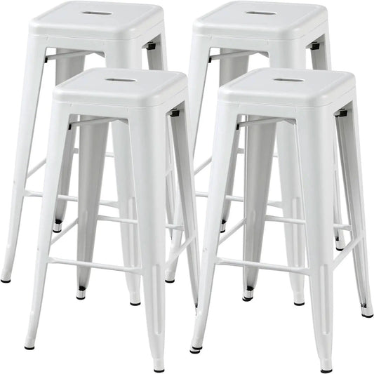 30 Inch Stacking Metal Bar Stool Indoor Outdoor Use from PriceLows™