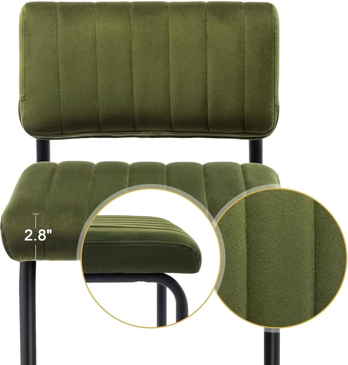 30 Inch Velvet Tufted Bar Stools Set of 2 Kitchen Island from PriceLows™