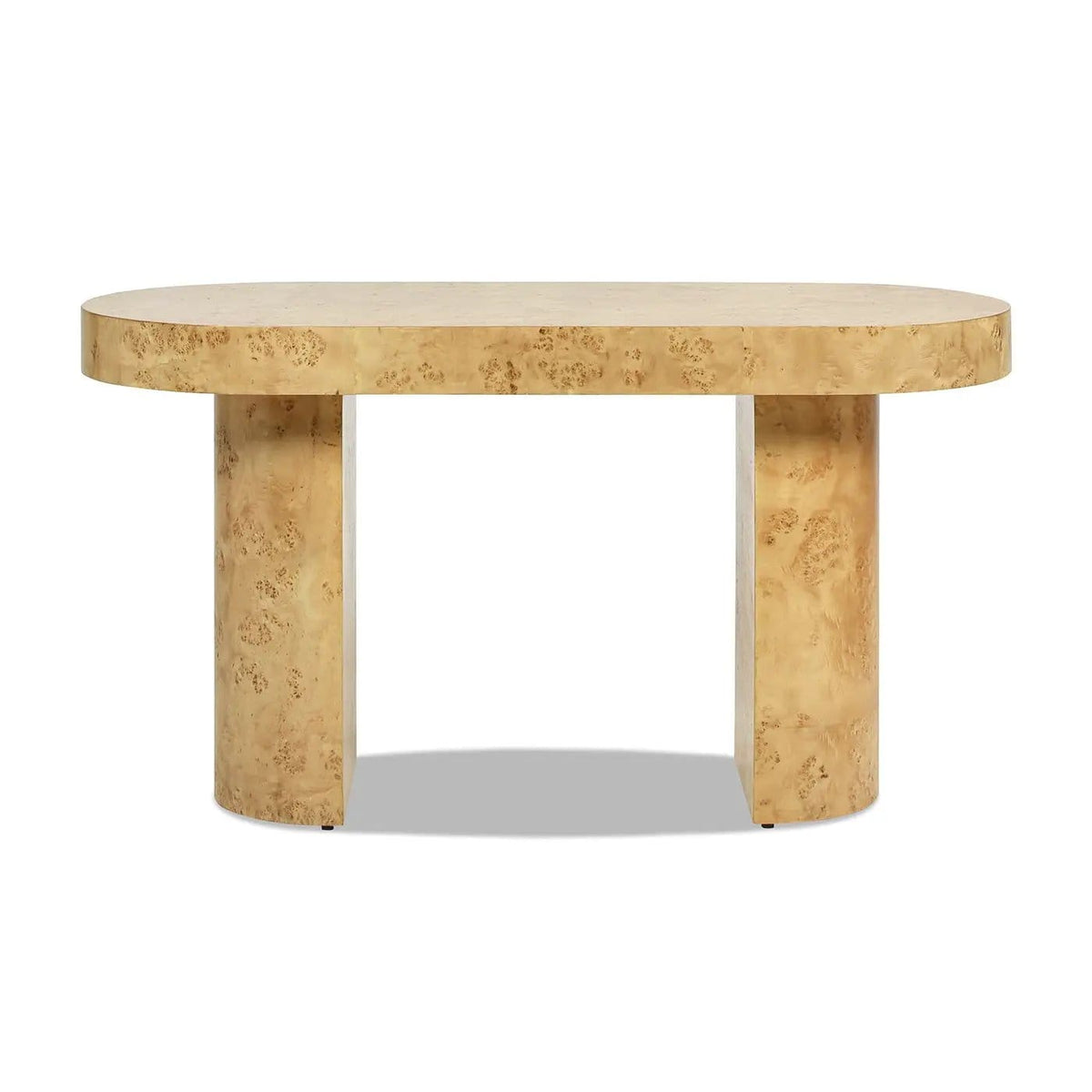 Jesse Single Drawer Oval Computer Desk | 2 Pieces | Plywood & Veneer | Home Office