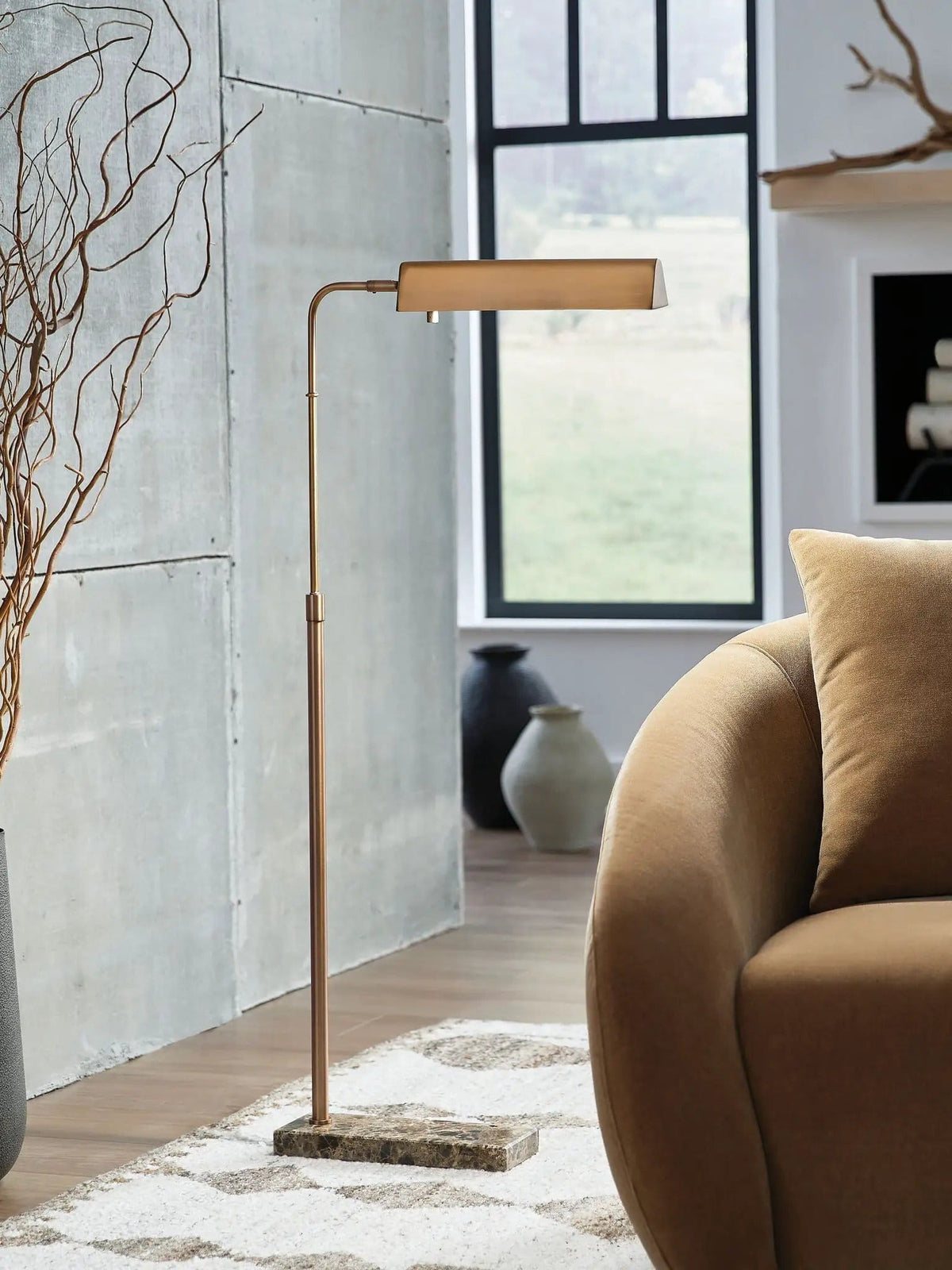 Yafe Metal Lamp | 2 Pieces | Marble & Metal | Home