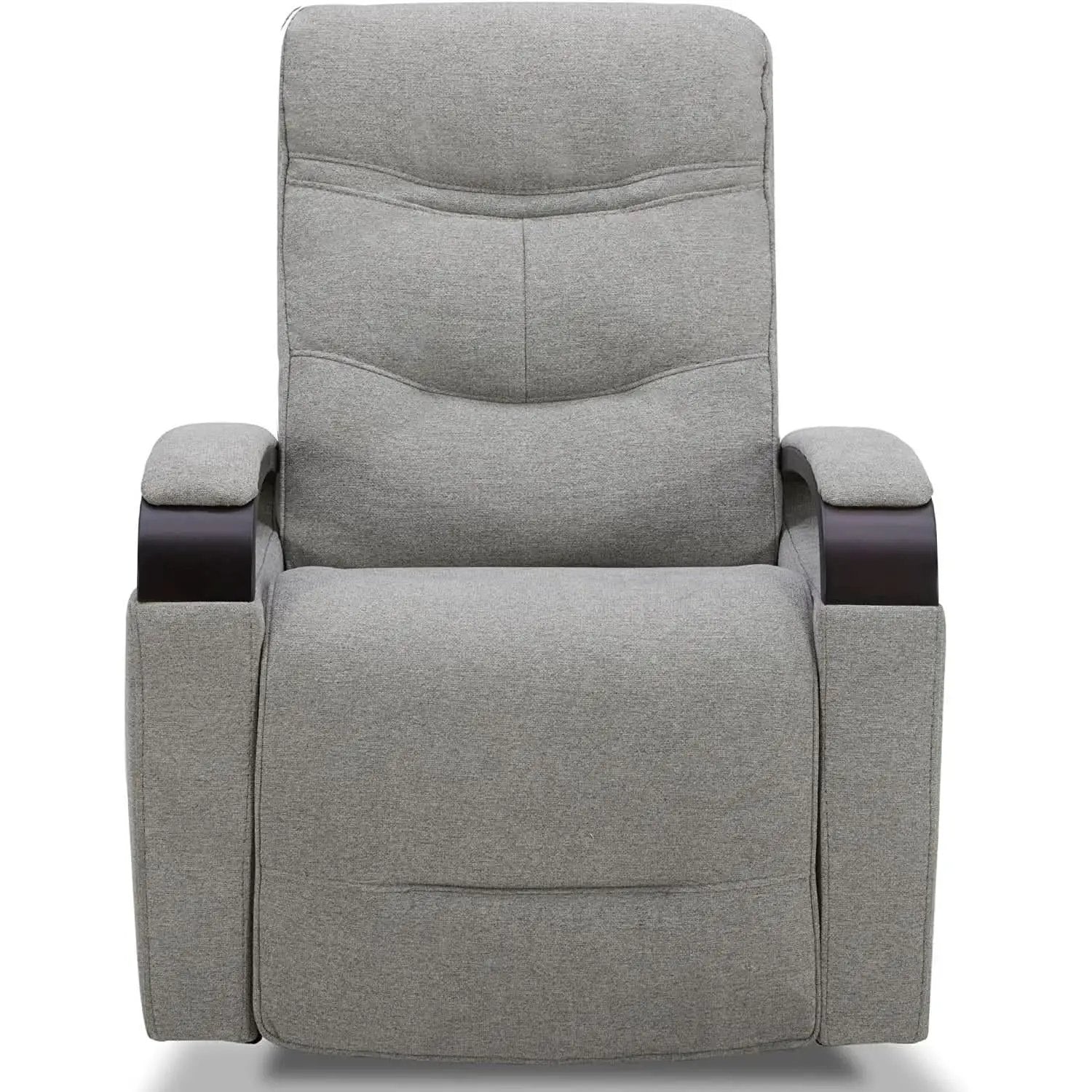 Fabric Power Swivel Glider Rocker Recliner Chair Light Grey from PriceLows™