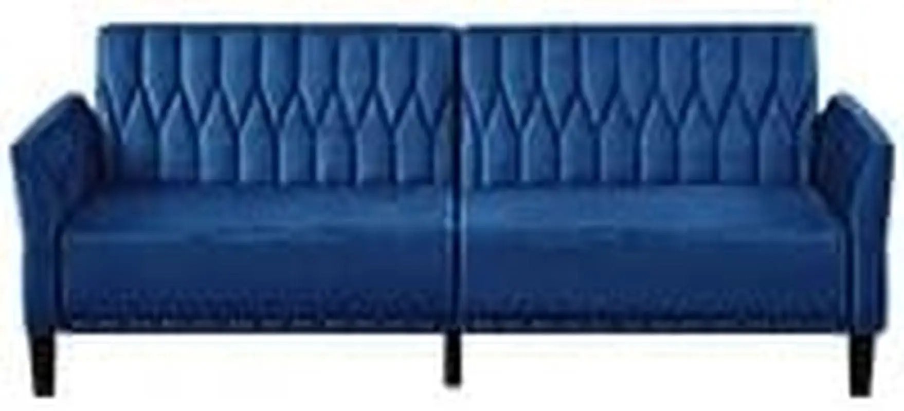 77Inch Velvet Convertible Sofa Bed Featuring Armrests from PriceLows™