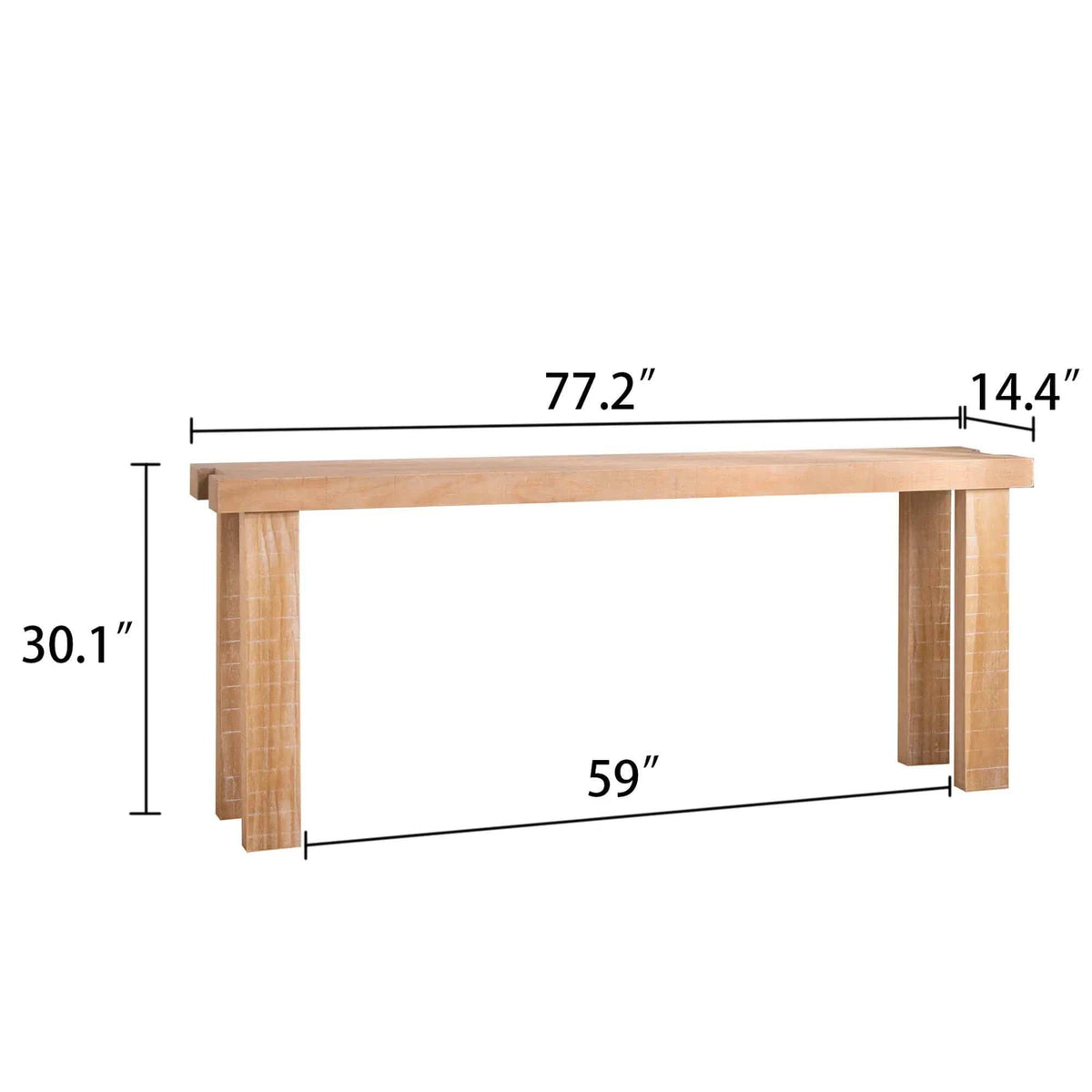 Console Table, Entryway Table With Design, Long Narrow Sofa Table For Living Room | 77.2 x 14.4 x 30.1 in | Wood | Living Room