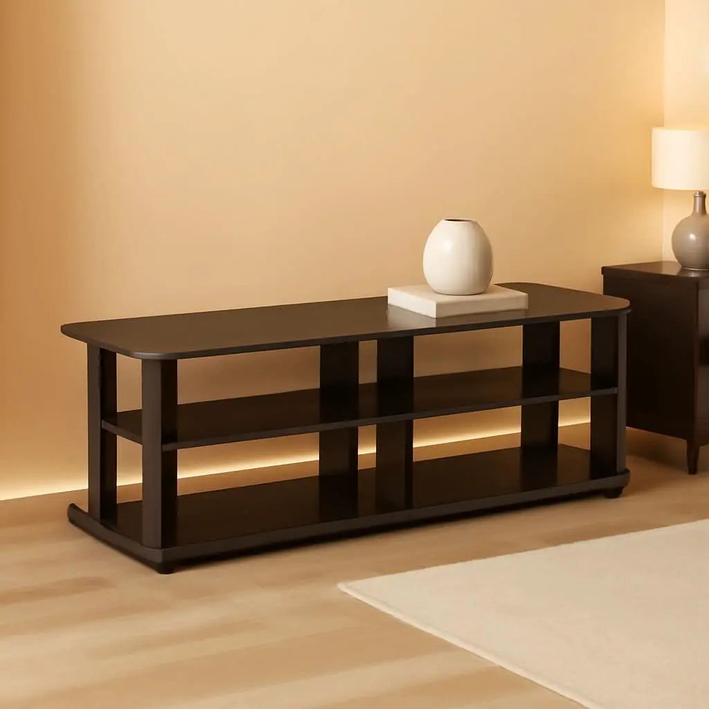 Nelly Dark Walnut Entertainment Center TV Stand 43.3W x 13.4H from PriceLows™