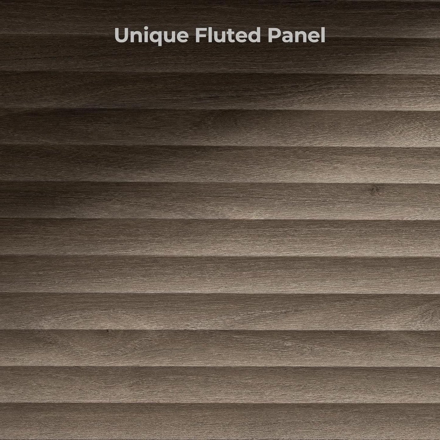 Modern Buffet Cabinet With Wave Panel Doors Large Storage from PriceLows™