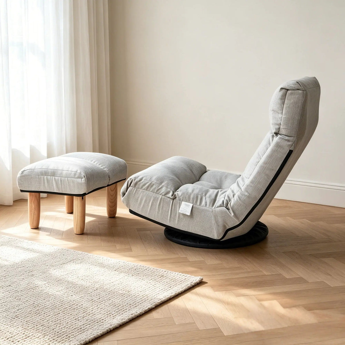Adjustable Reclining Floor Chair | Metal Frame | Folding