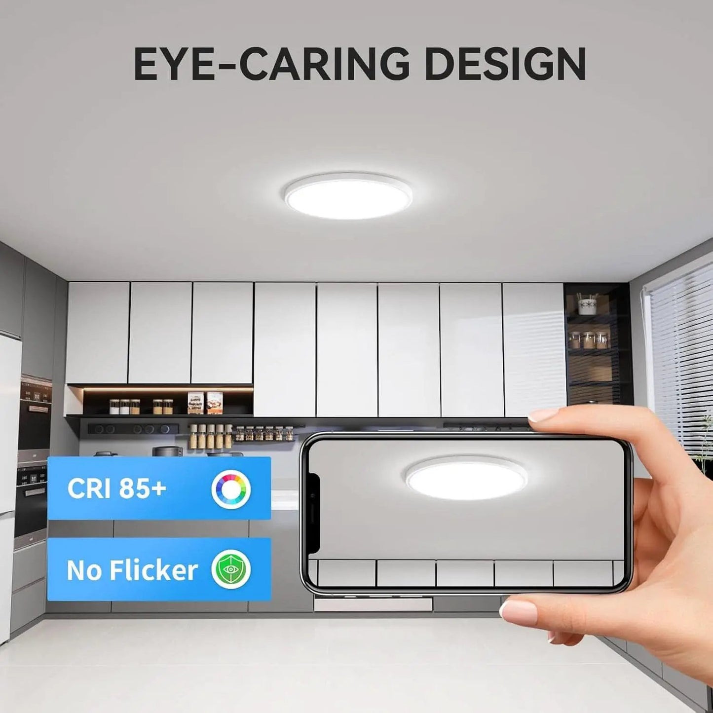 12 Pack 12 Inch LED Flush Mount Ceiling Light 5000K from PriceLows™