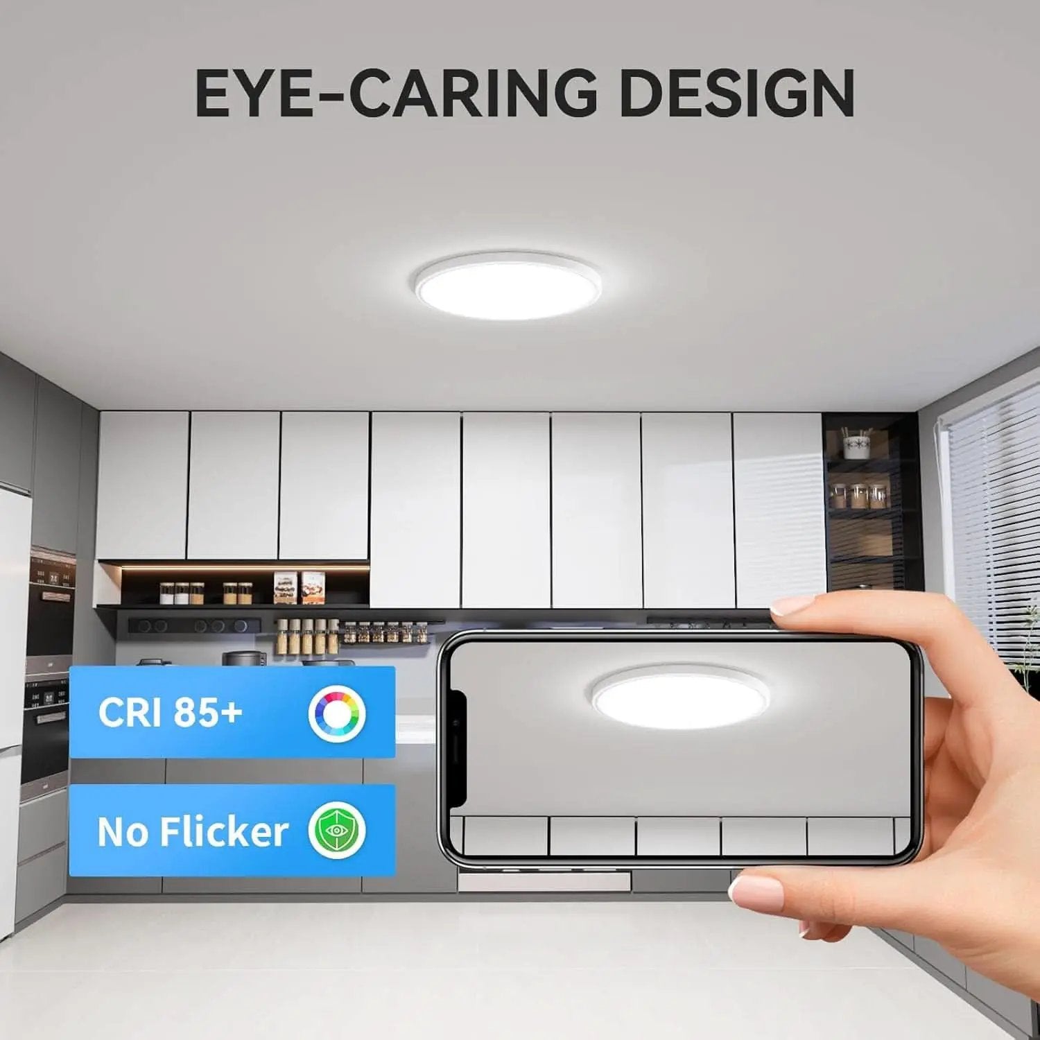 12 Pack 12 Inch LED Flush Mount Ceiling Light 5000K from PriceLows™