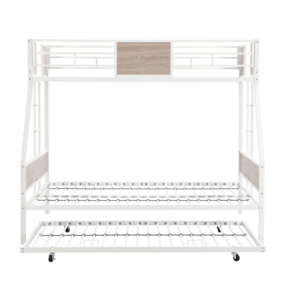 Modern Metal Bunk Bed | Dual Side Ladder | Steel Construction