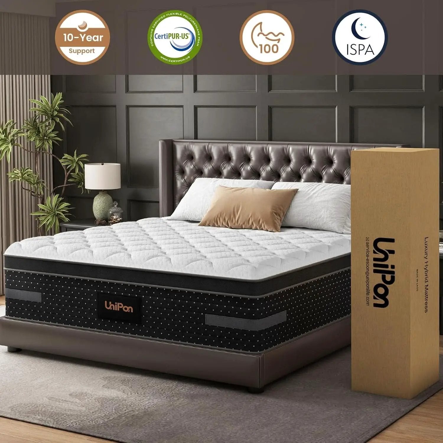Queen Firm Hybrid Mattress Featuring Motion Isolation from PriceLows™