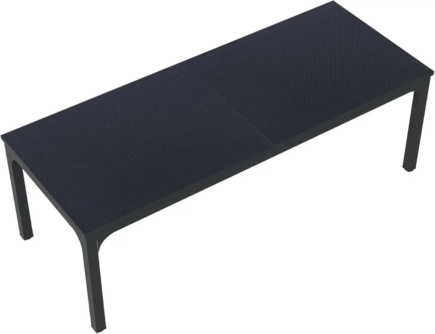 Black 78 Inch Rectangle Dining Table For 6 To 8 People from PriceLows™