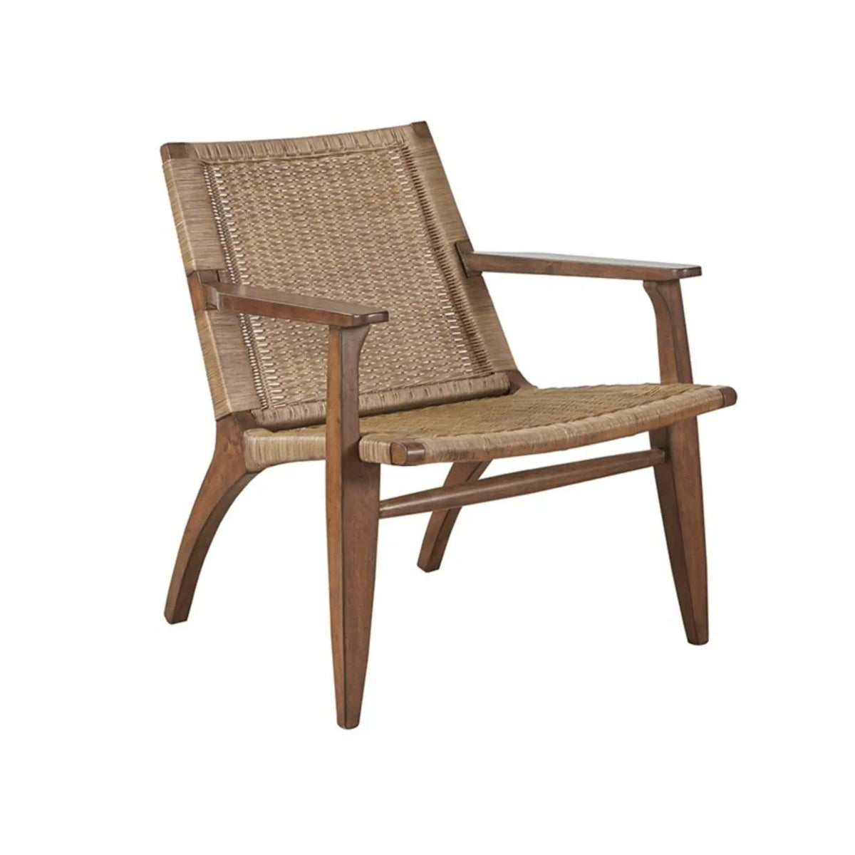 Clearwater Accent Chair | 29.38 x 28 x 31.38 in | Solid Wood & Rattan | Natural