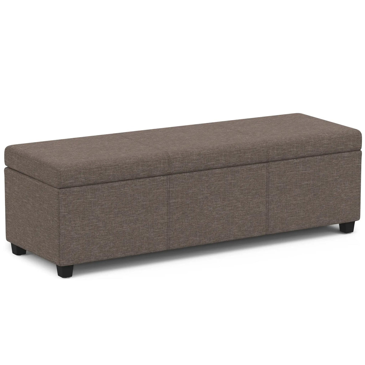 Storage Ottoman Bench | Solid Wood Frame | High Density Foam