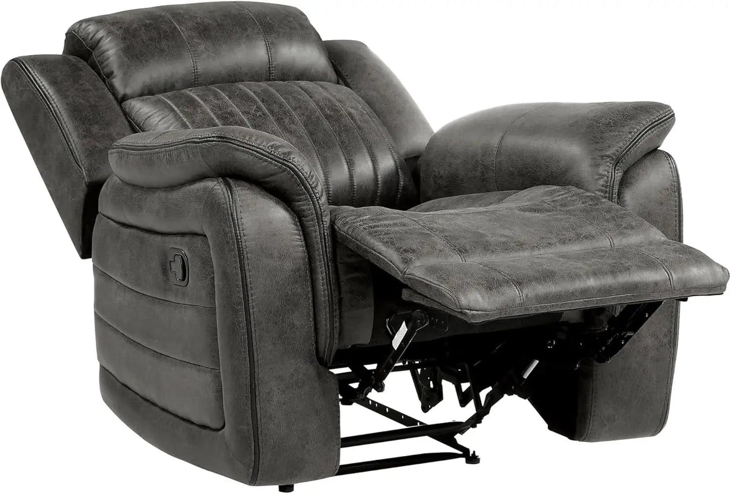 3 Piece Recliner Living Room Set In Brownish Gray Microfiber from PriceLows™