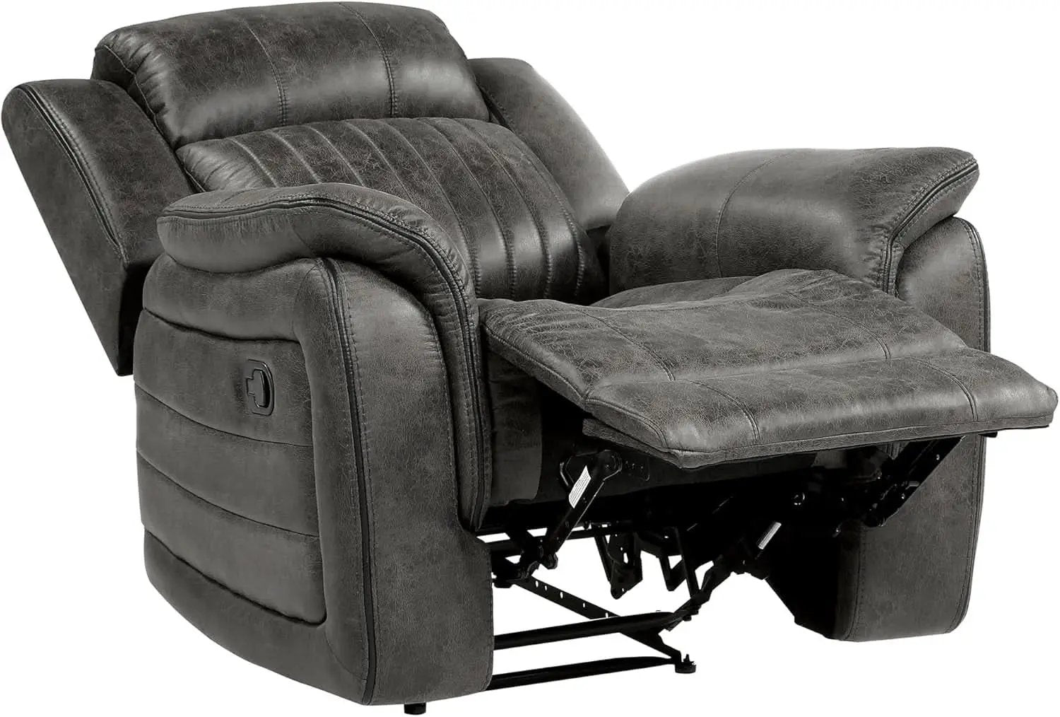 3 Piece Recliner Living Room Set In Brownish Gray Microfiber from PriceLows™