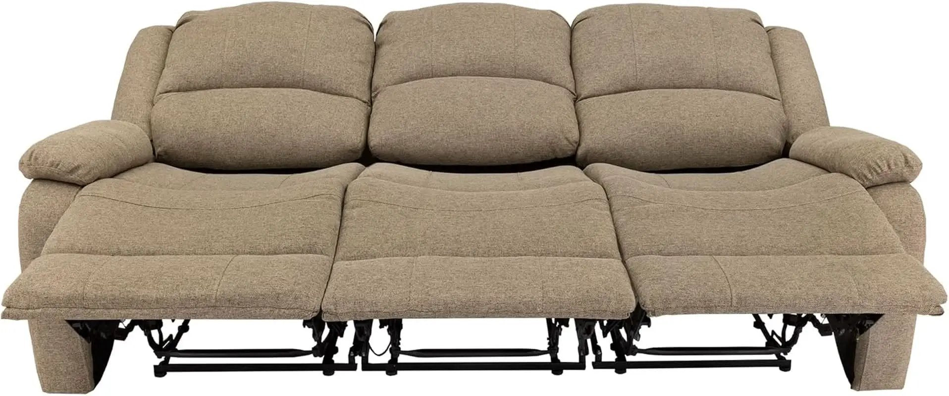 Charles 80In Triple Recliner RV Sofa Oatmeal Zero Wall from PriceLows™