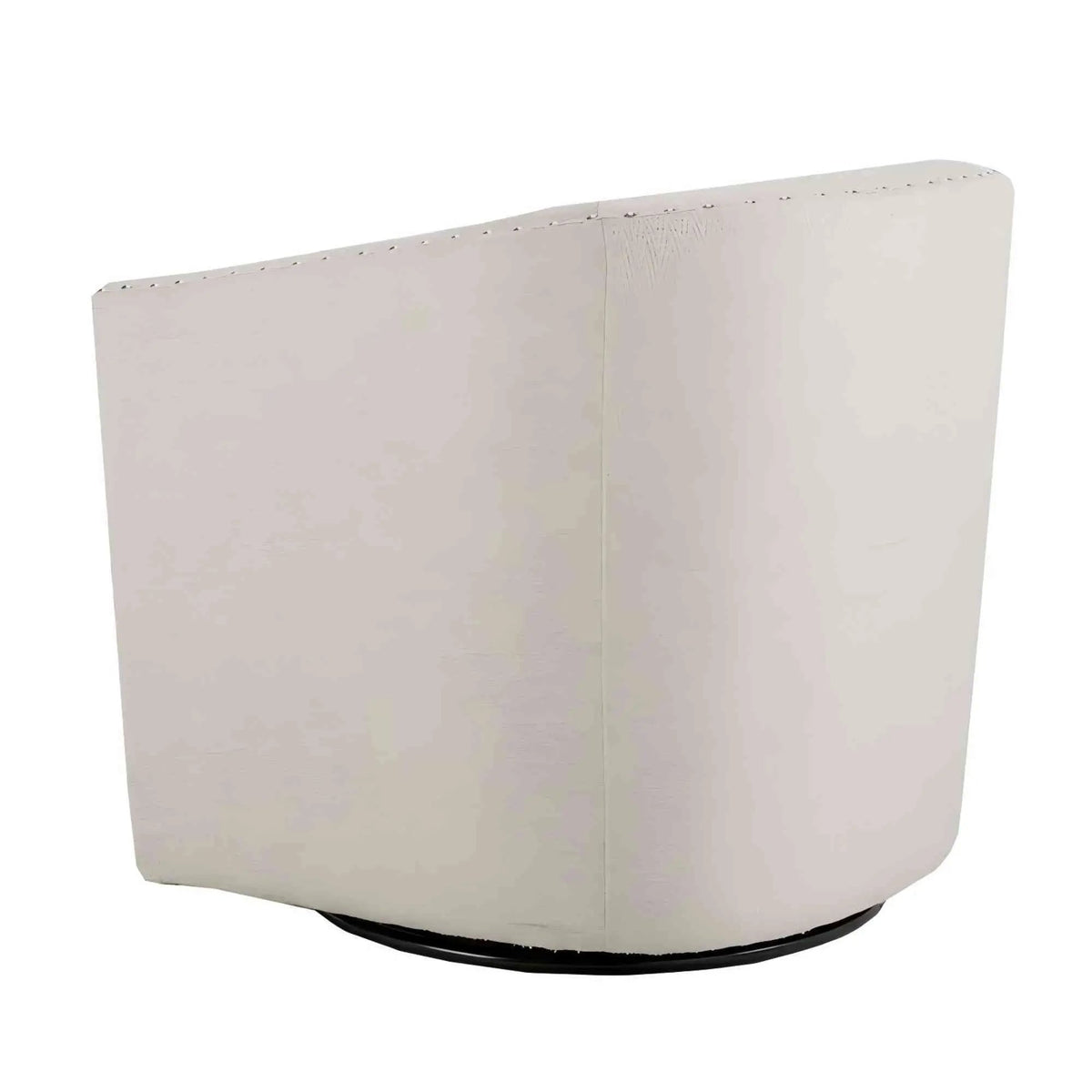Swivel Chair With 360 Degree Rotation | Silver Nailhead Accents | Metal Base | High-Density Foam Cushion
