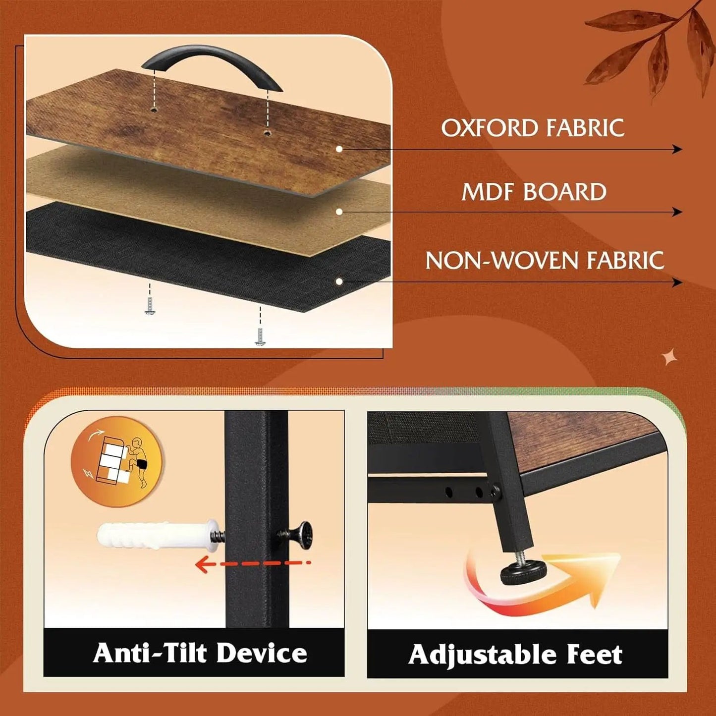 Bedroom Dresser TV Stand 55 Inch TV With Charging Station from PriceLows™
