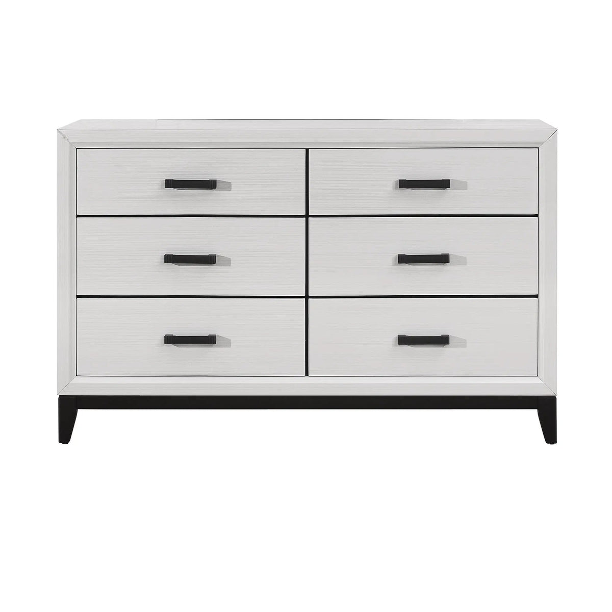 Mirage 5-Piece Bedroom Set | Rubber Wood Construction | Elegant Finish | Slat Design