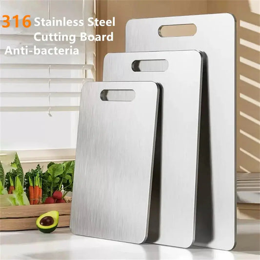 316 Stainless Steel Chopping Board Panel Kitchen Household Thickened Double Sided | Stainless Steel | Cutting Board | Home