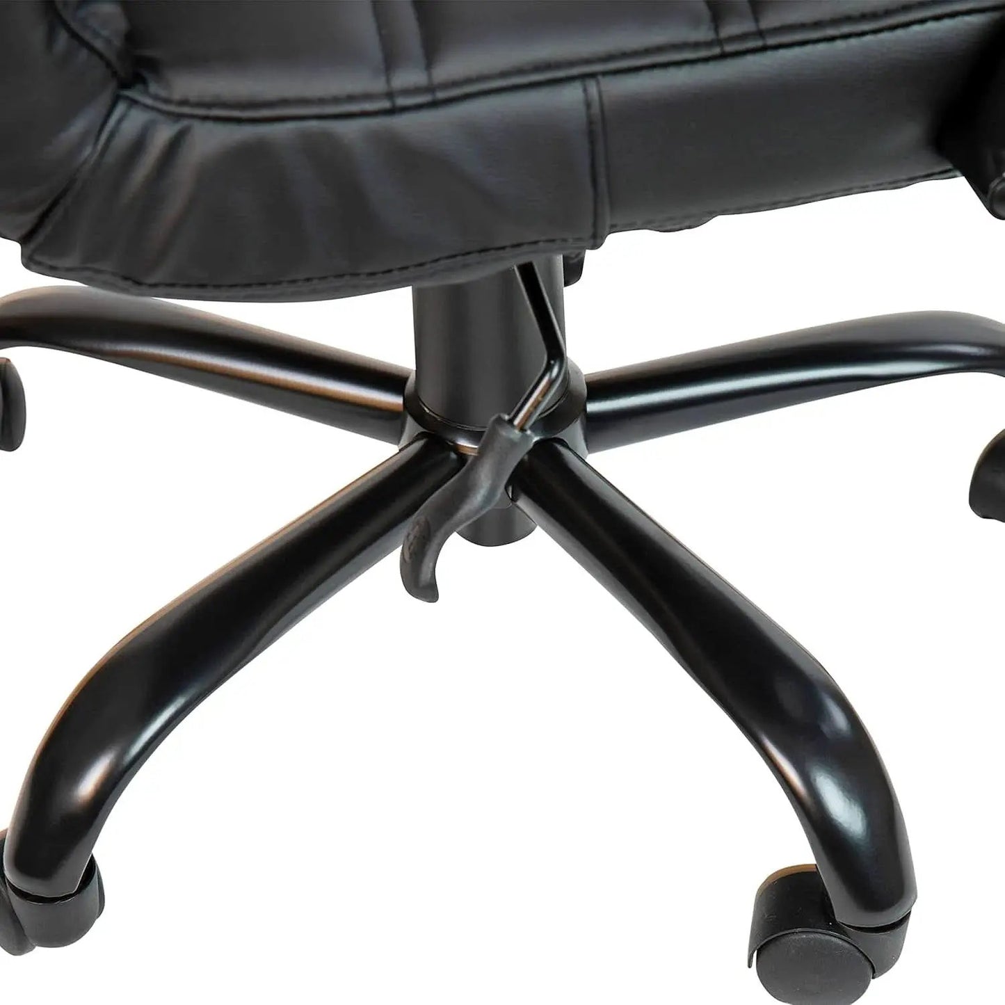 Black Office Chair With Adjustable Height And Padded Seat from PriceLows™