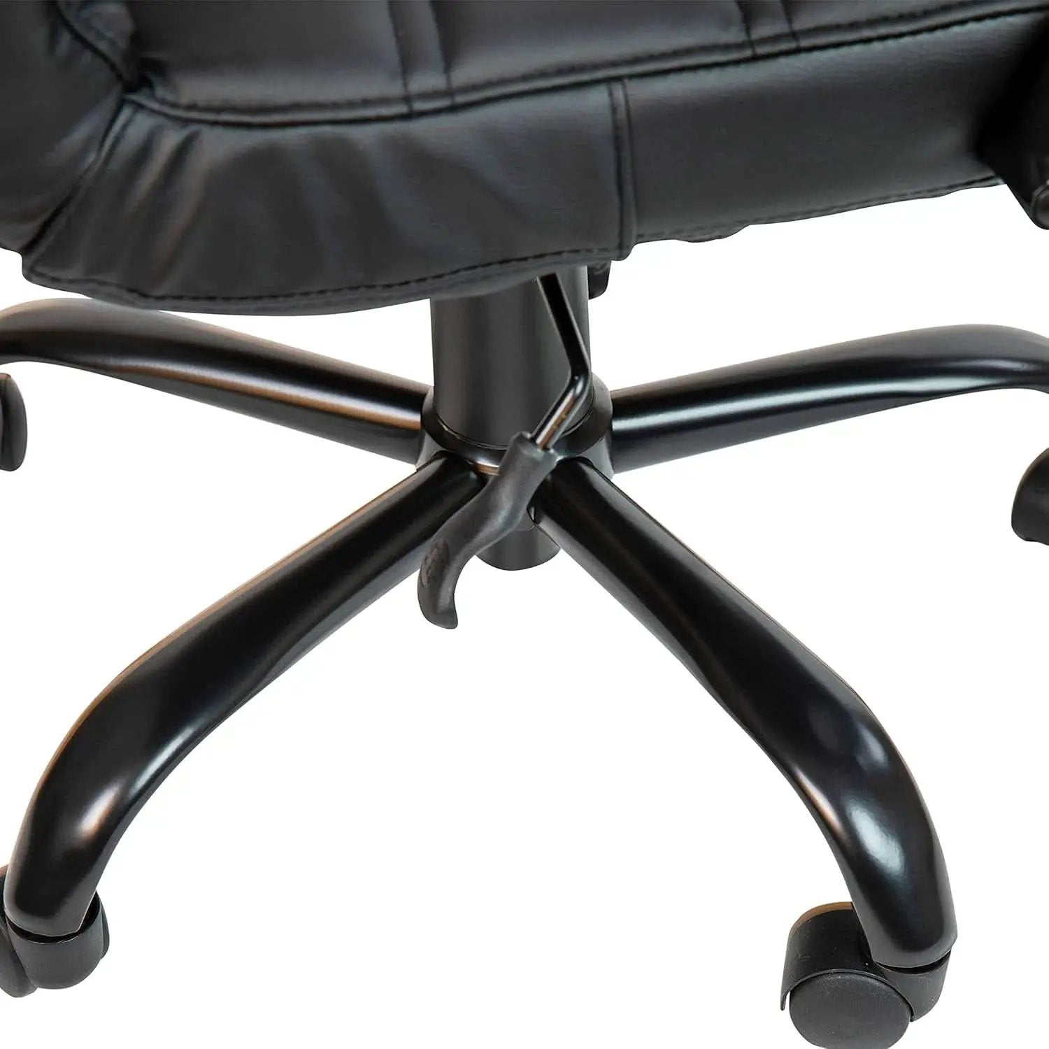 Black Office Chair With Adjustable Height And Padded Seat from PriceLows™