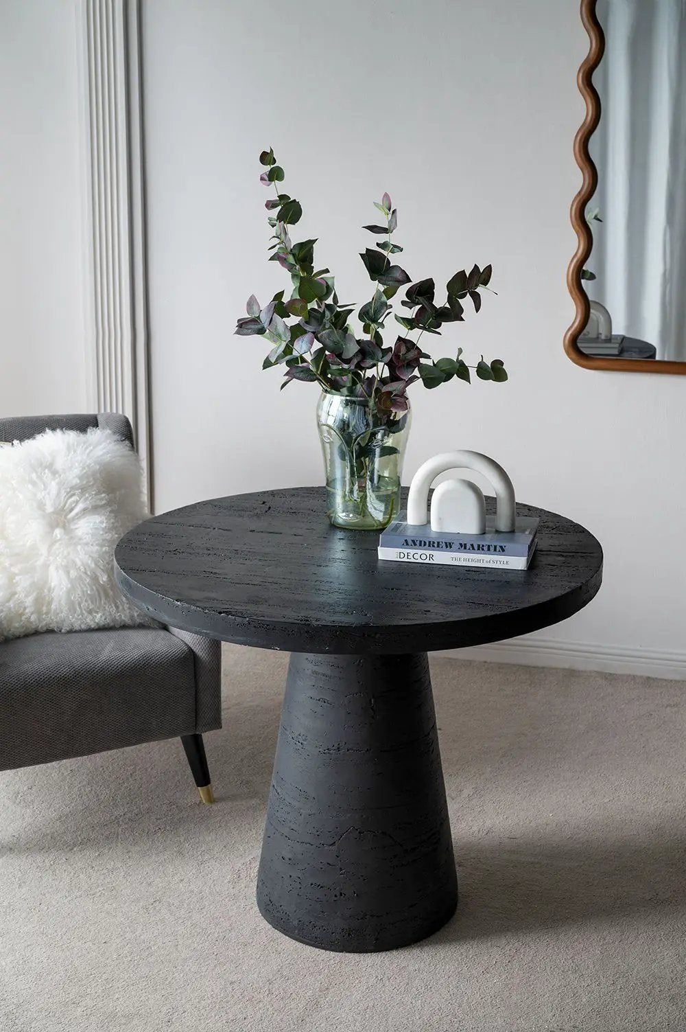 Round Pedestal Dining Table | 36 Inch Diameter | Magnesium Construction | Compact Size