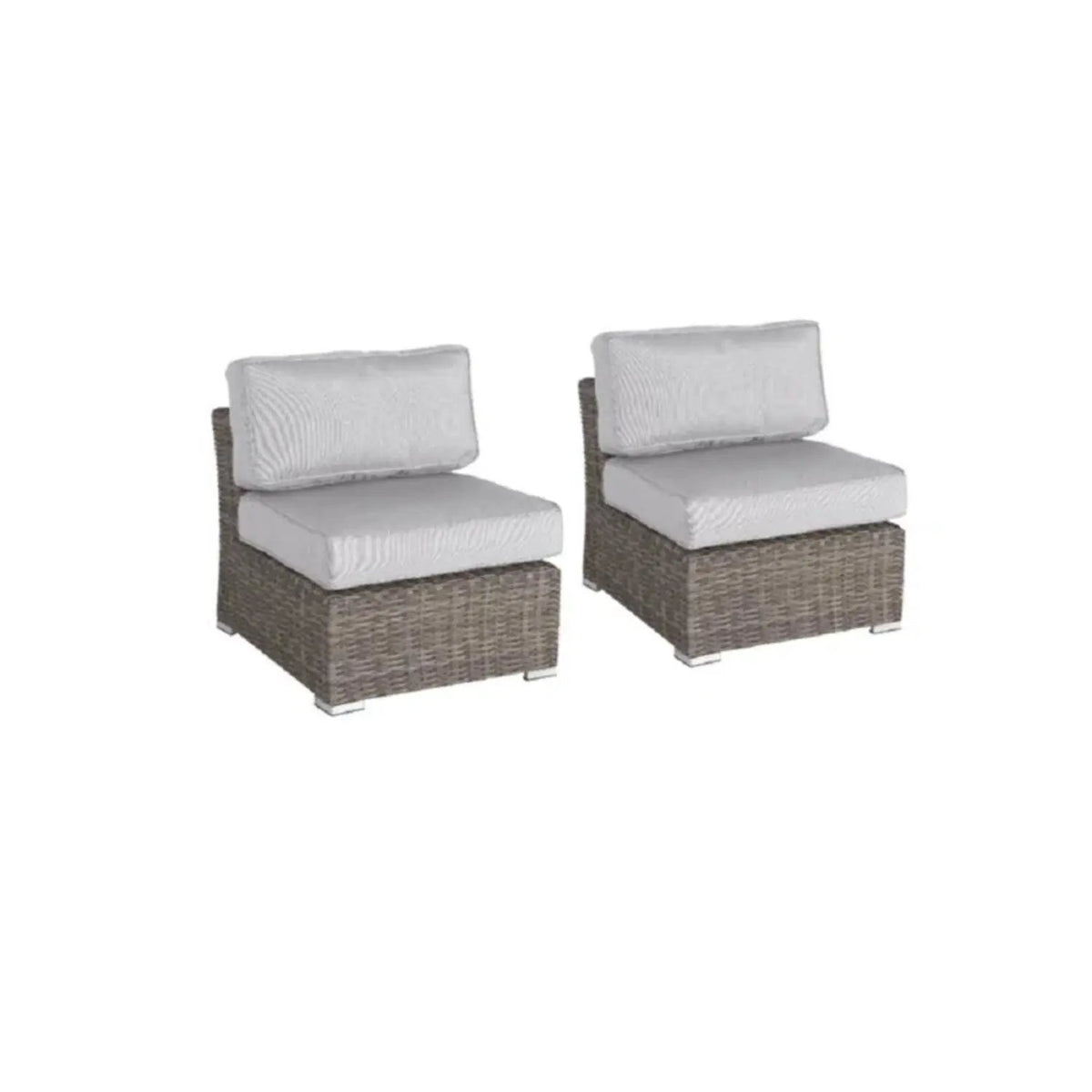 Rattan Sectional Sofa Set | Cushions Included | Durable Wicker Design | No Assembly Required
