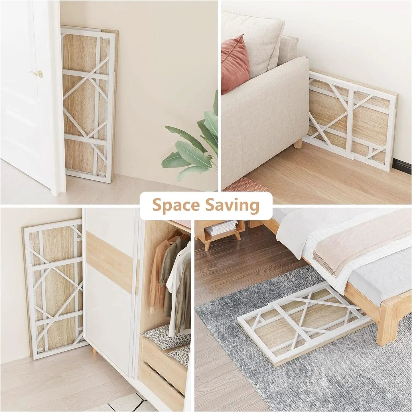Foldable Desk For Home Office No Assembly 40.6 Inch Long from PriceLows™