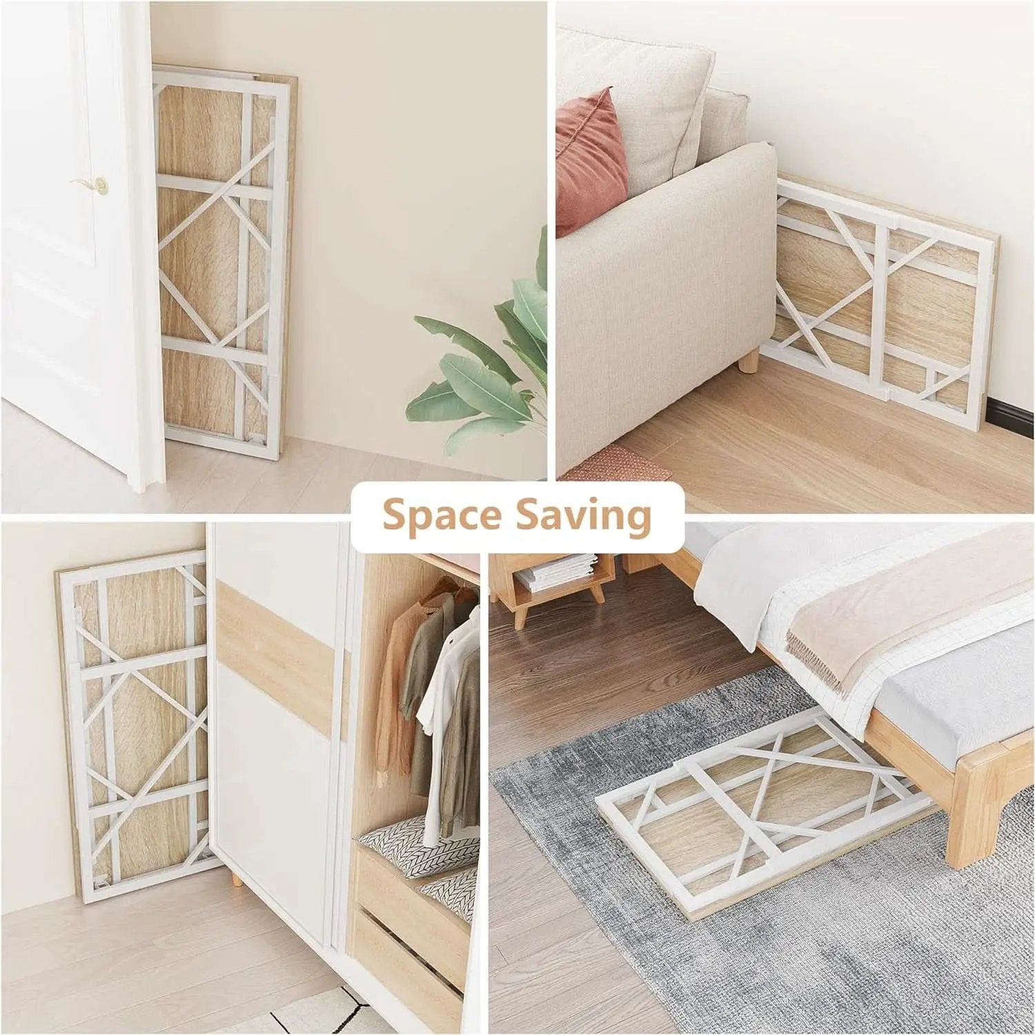 Foldable Desk For Home Office No Assembly 40.6 Inch Long from PriceLows™