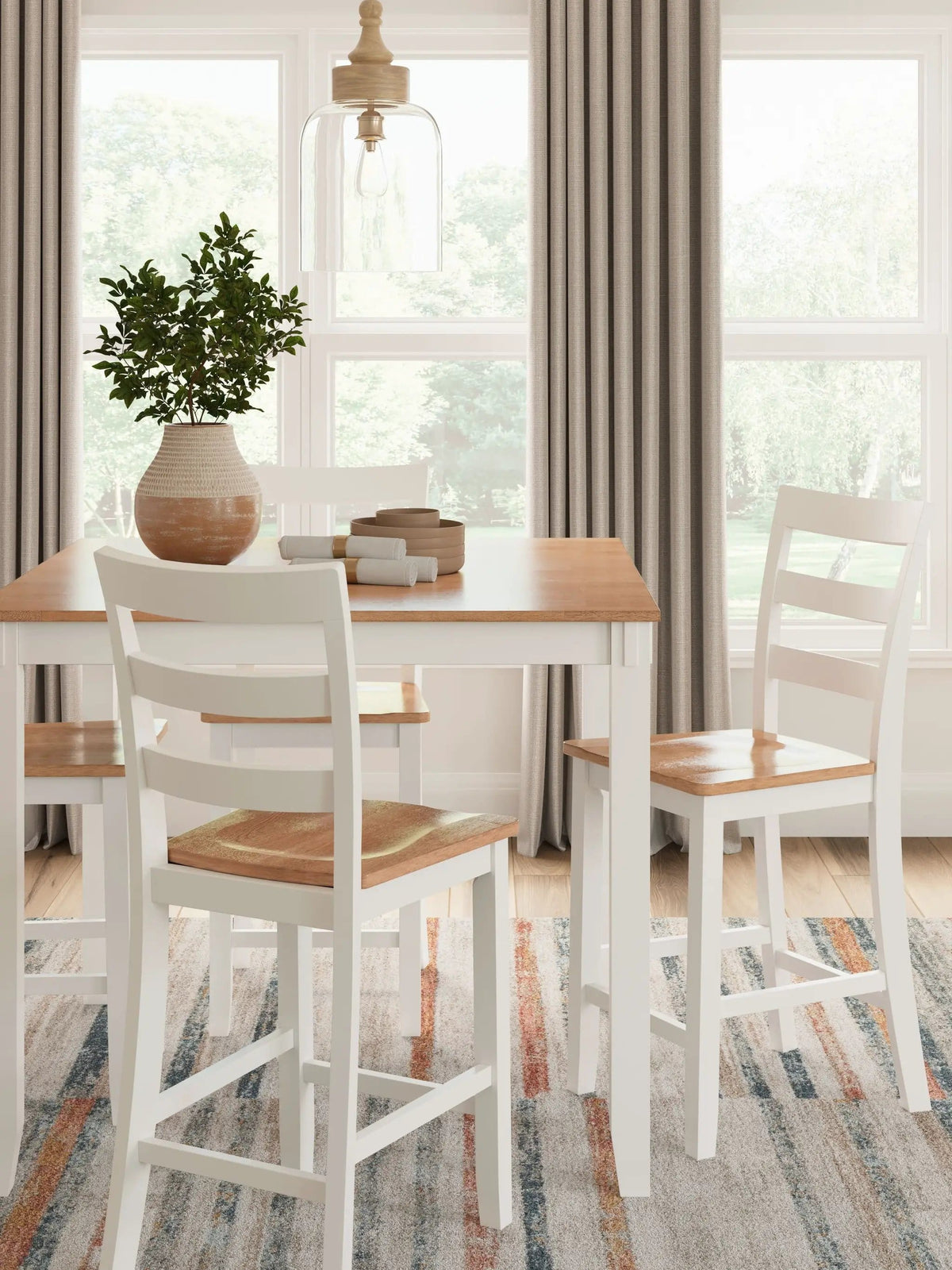 Gesthaven Dining Room Counter Table Set | 2 Pieces | Wood | Dining Room