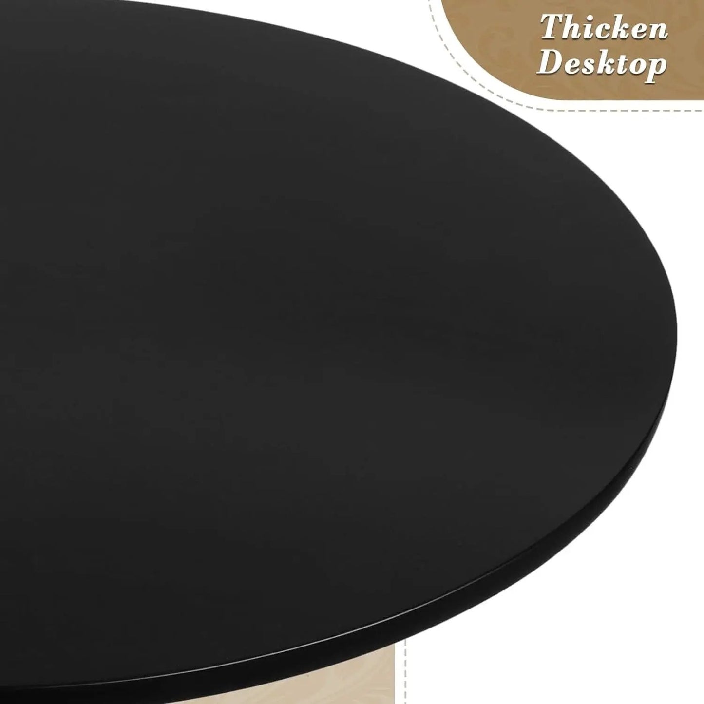 Height Adjustable Round Black Pub Tabletop Outdoor from PriceLows™