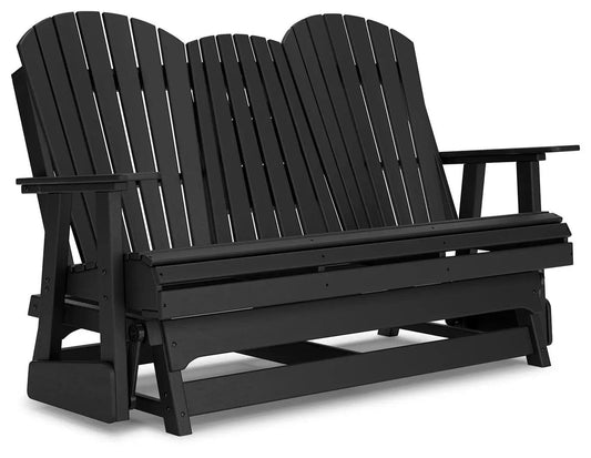 Hyland Wave Glider Loveseat | Adirondack-Inspired Design | 67 Inch Width | Outdoor Seating