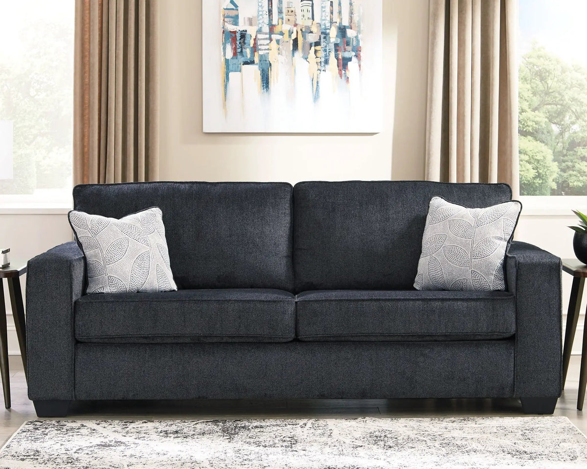 Altari Stationary Sofa | Sleek Track Arms | Plump Cushioning | Contemporary Profile