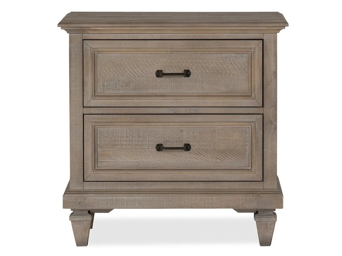 Lancaster Drawer Nightstand | 18 x 29 x 29 in | Veneer & Wood | Dovetail Gray