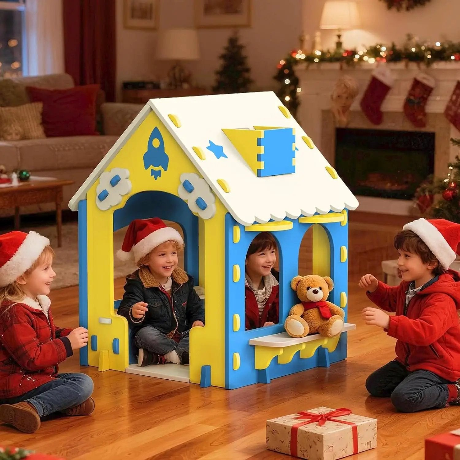 EVA Kids Indoor Playhouse Colorful Educational Fort from PriceLows™