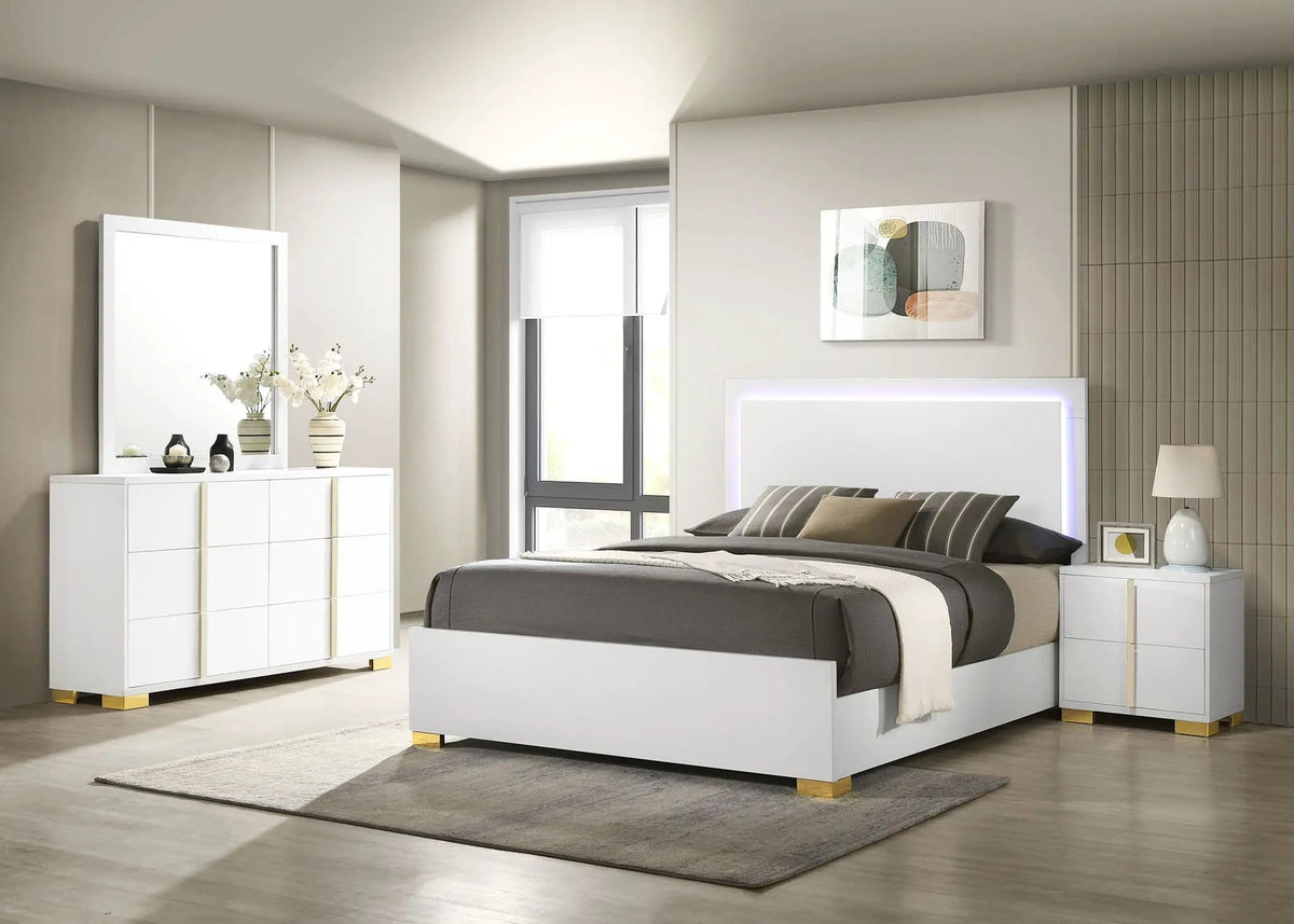 Marceline 4-piece Queen Bedroom Set | 4-Piece Set | Bedroom Furniture | White