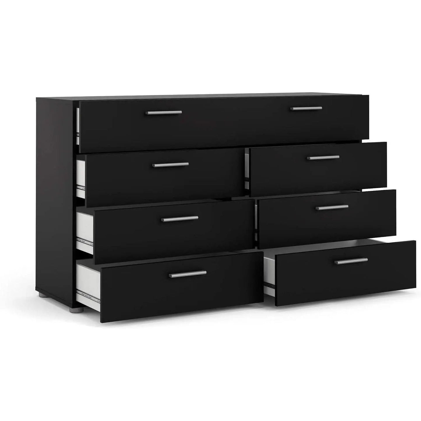 Black 8 Drawer Dresser For Bedroom With Compact Storage from PriceLows™